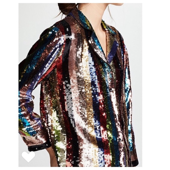 ALICE + OLIVIA Keir Sequin Top - Picture 6 of 17